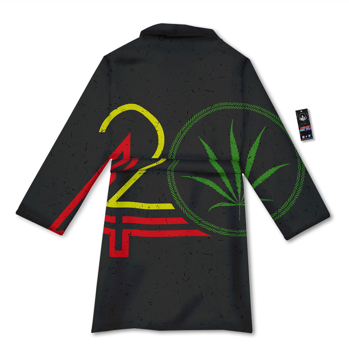 420 Rasta Print Bathrobe-grizzshop