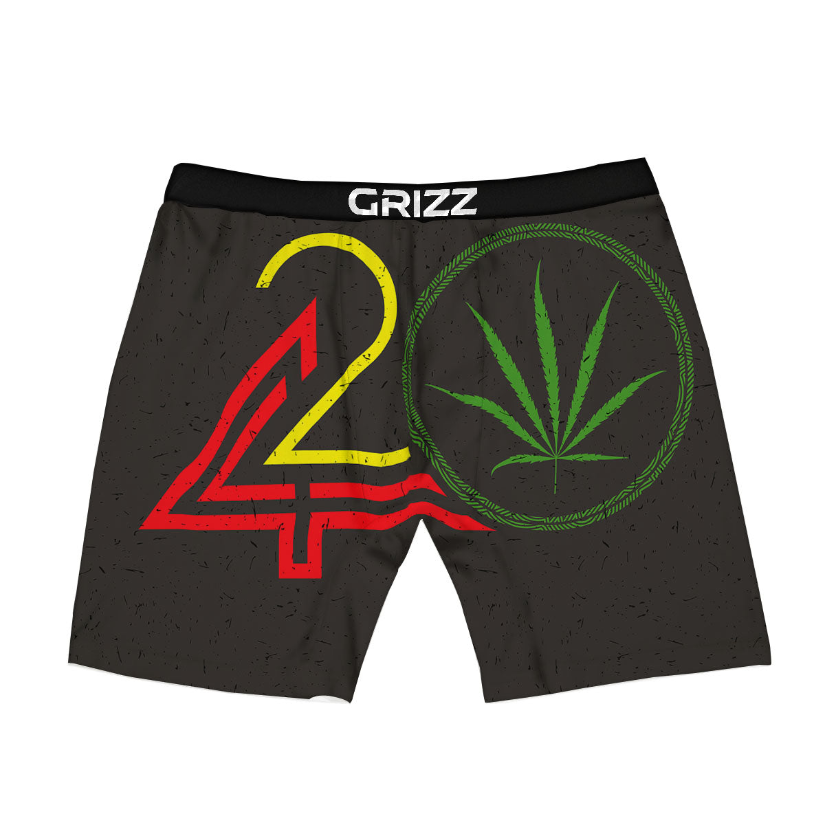 420 Rasta Print Boxer Briefs-grizzshop