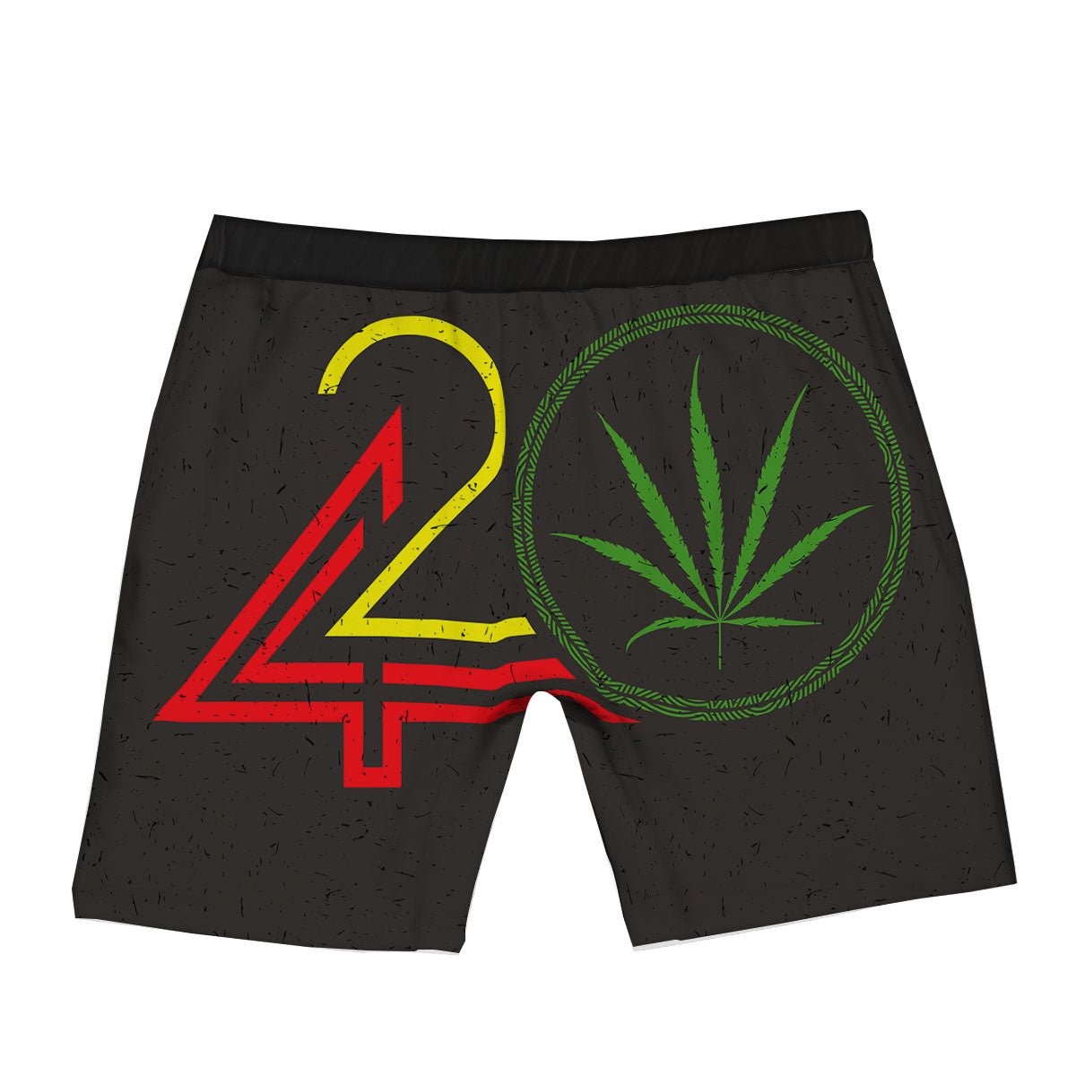 420 Rasta Print Boxer Briefs-grizzshop