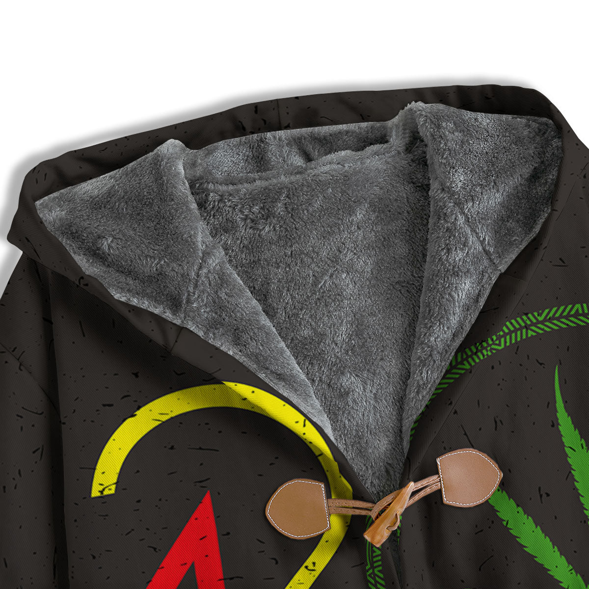 420 Rasta Print Men's Windbreaker Jacket-grizzshop