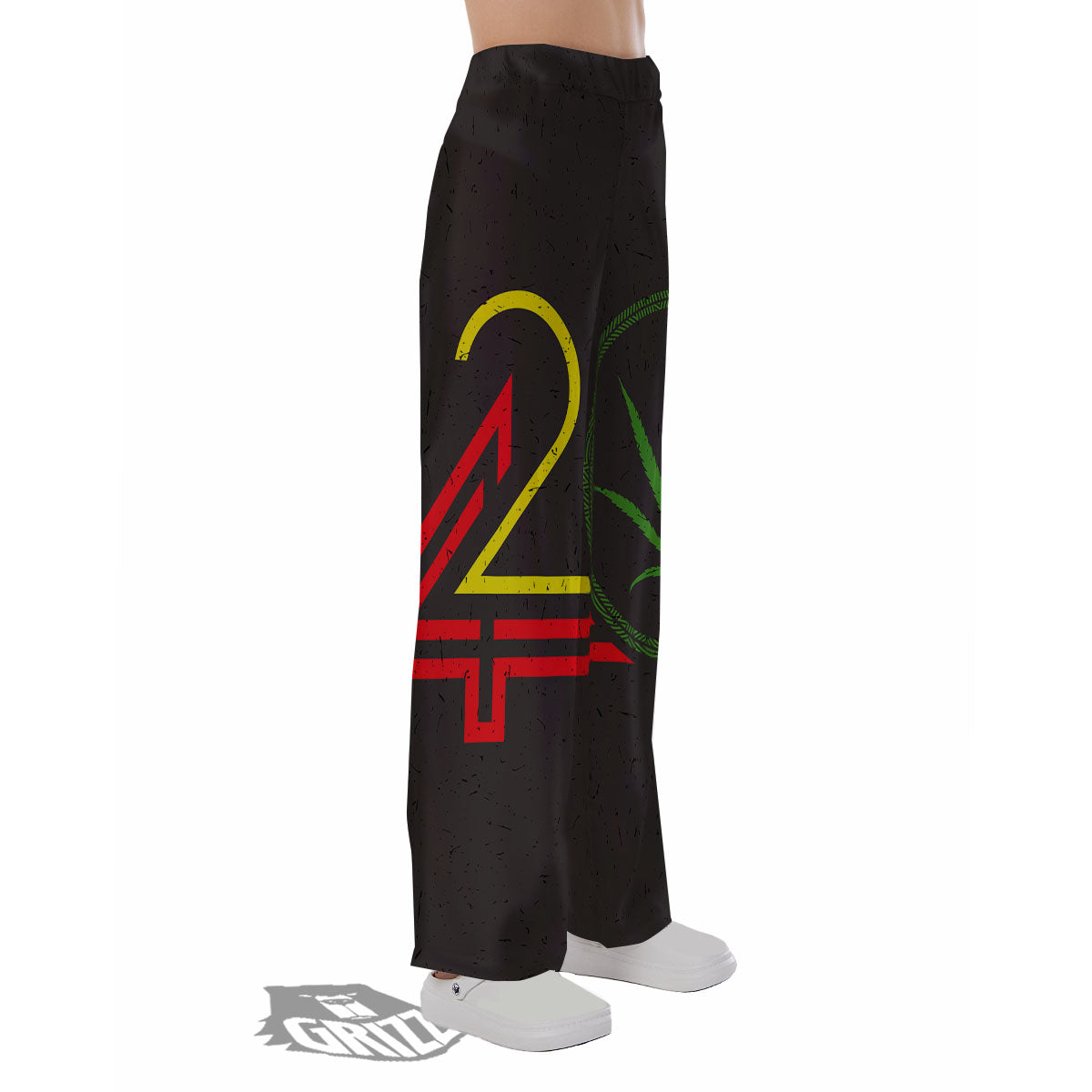 420 Rasta Print Pajama Pants-grizzshop