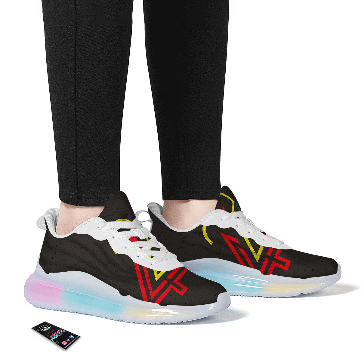 420 Rasta Print Running Sneakers-grizzshop