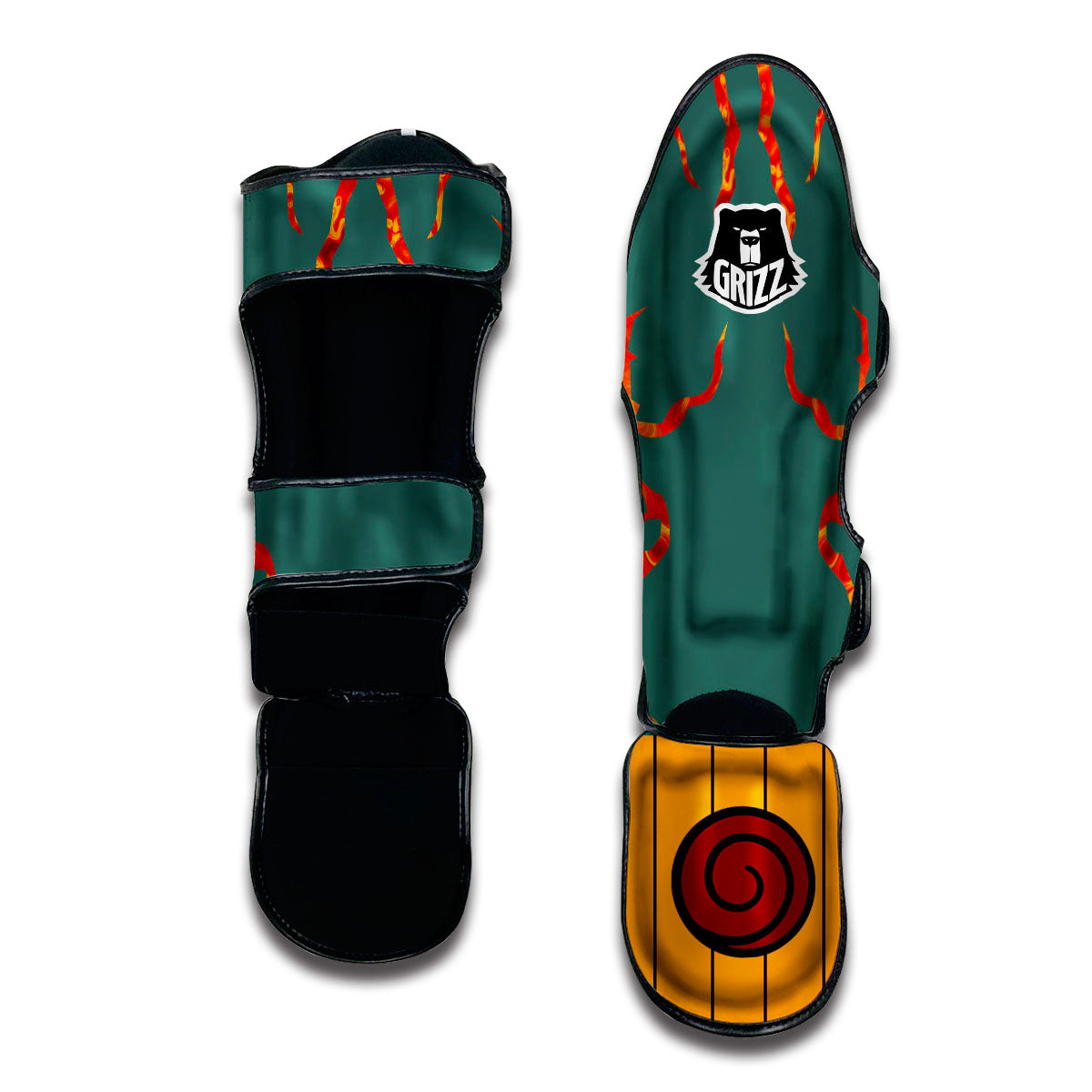 8th Gate of Death Might Guy Muay Thai Shin Guards-grizzshop