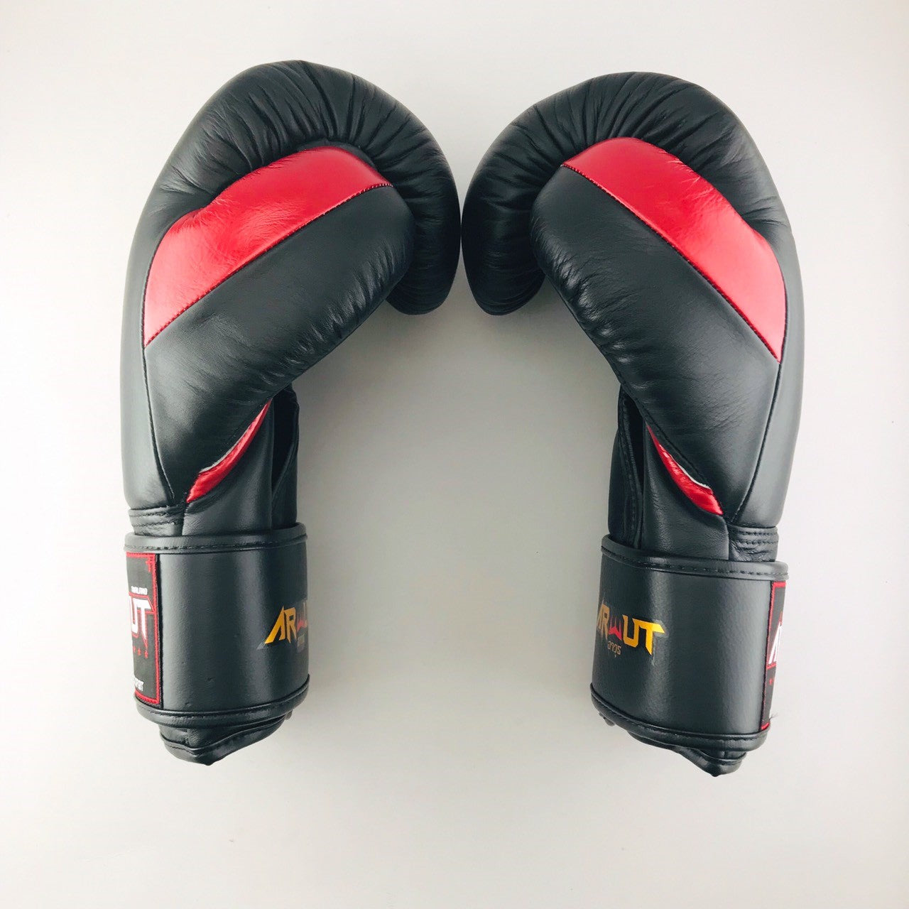 ARWUT “BLACK EDITION” MUAY THAI BOXING GLOVES BG2 BLACK/RED-grizzshop