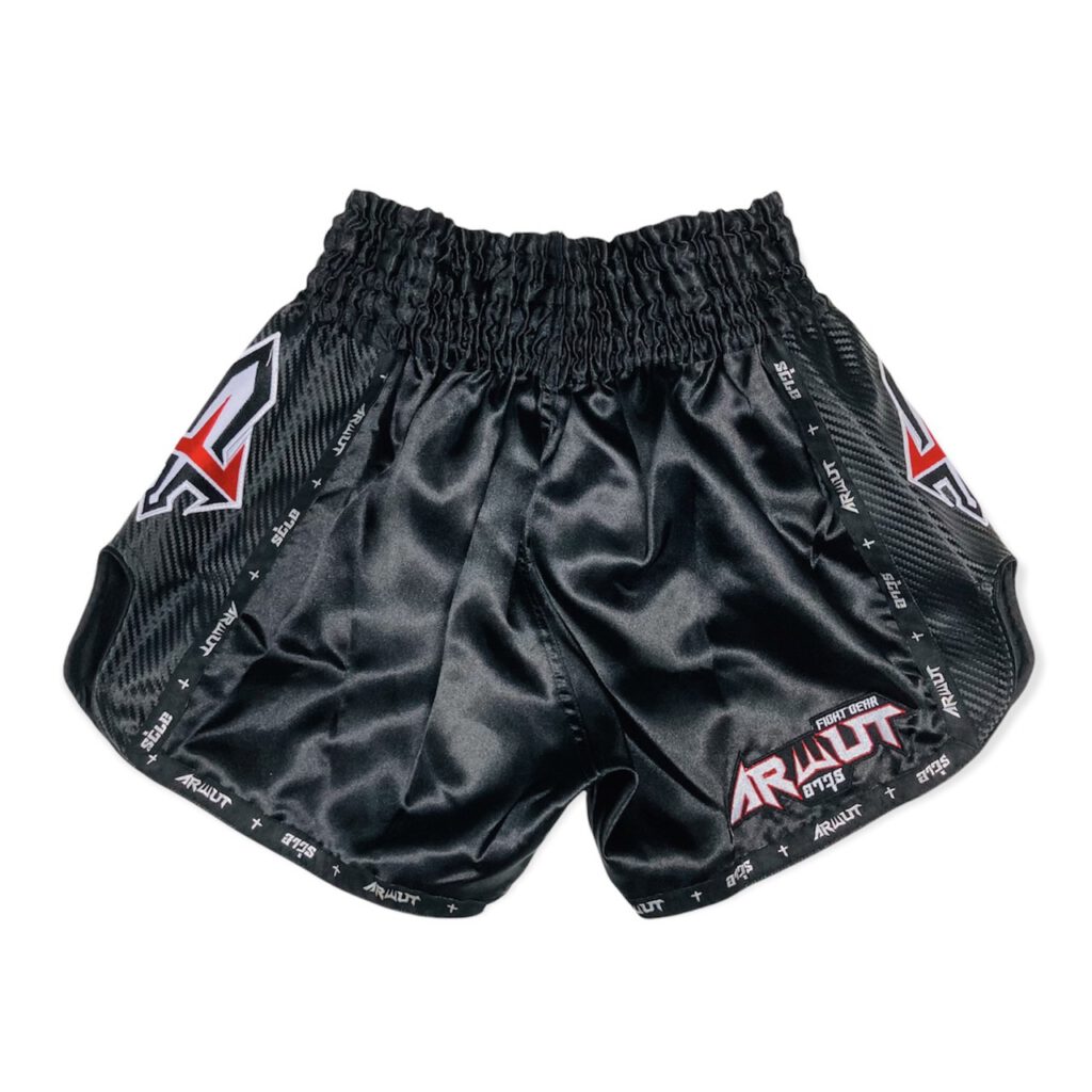 ARWUT CARBON EDITION MUAY THAI SHORTS BS3 BLACK-grizzshop