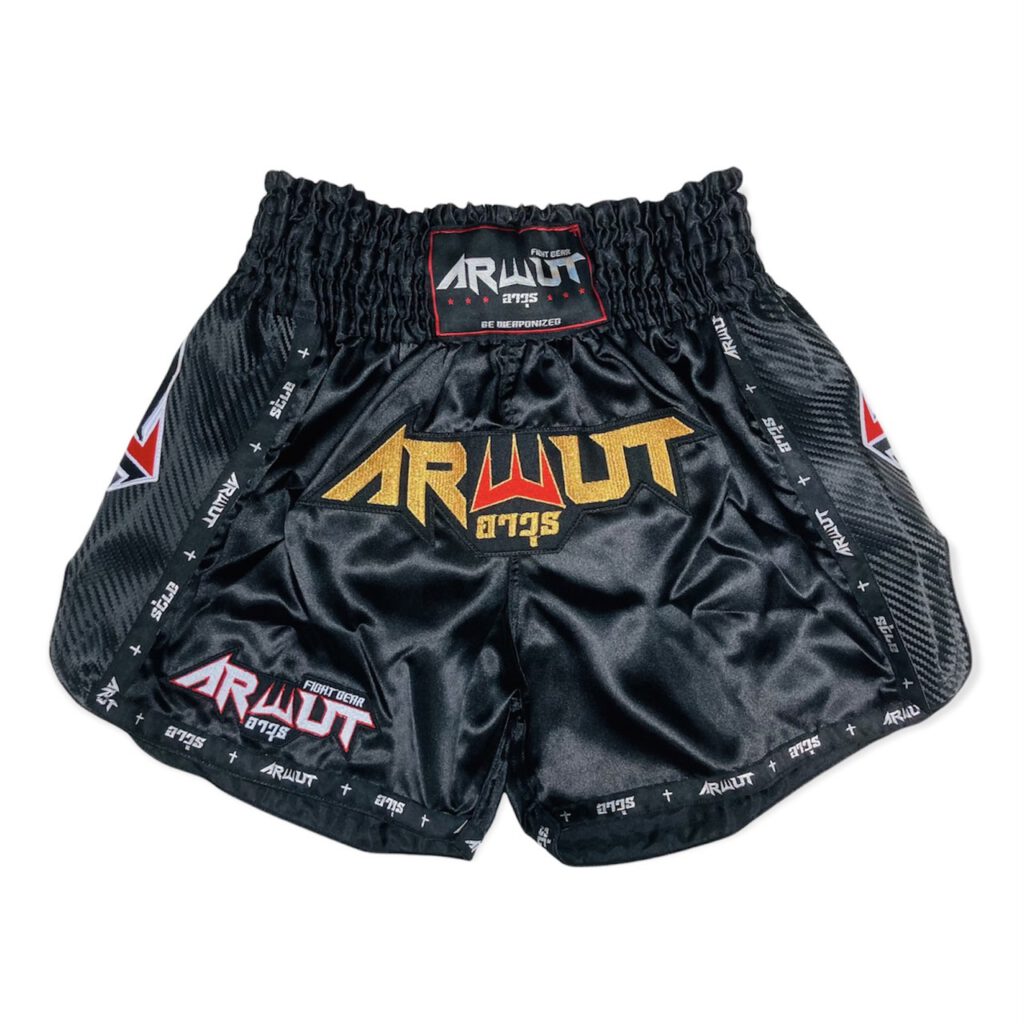 ARWUT CARBON EDITION MUAY THAI SHORTS BS3 BLACK-grizzshop