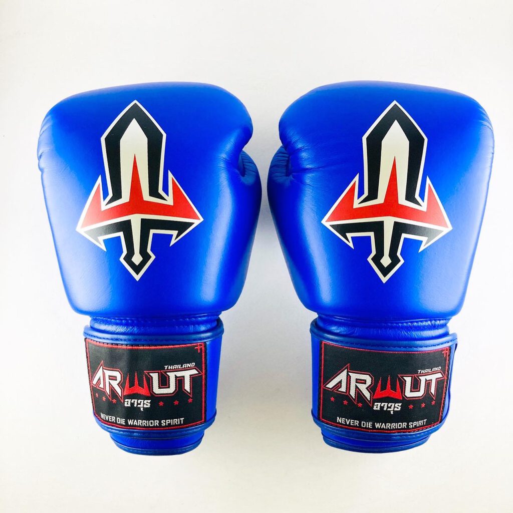 ARWUT MUAY THAI BOXING GLOVES BG1 BLUE-grizzshop