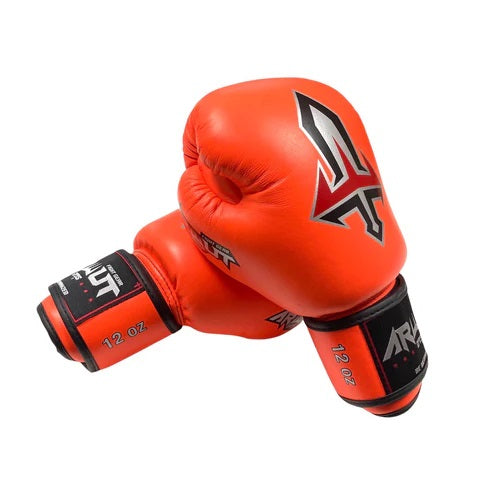 ARWUT MUAY THAI BOXING GLOVES BG1 ORANGE-grizzshop