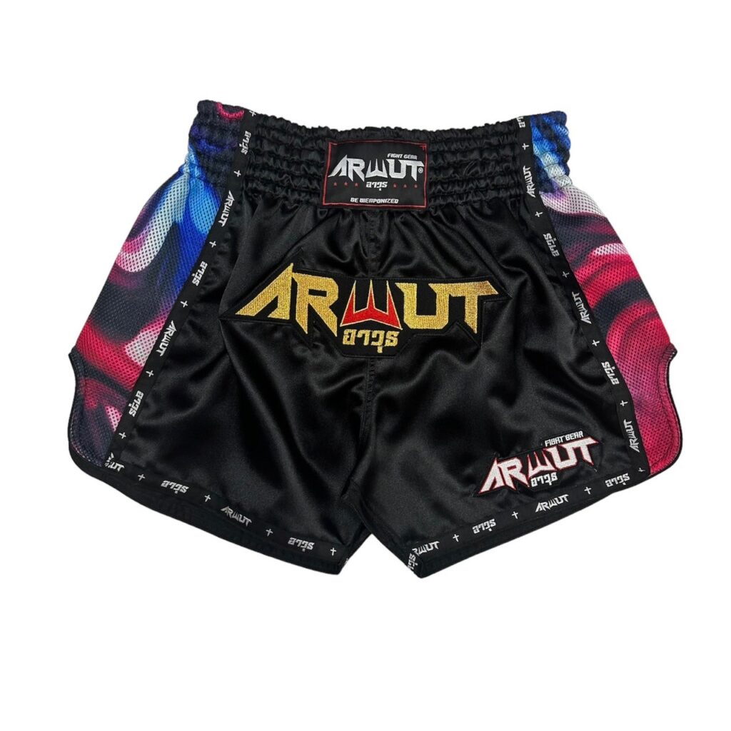 ARWUT MUAY THAI SHORTS BS2 ILLUSION RED-grizzshop