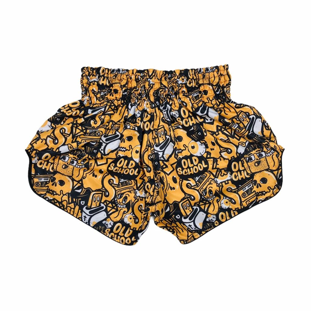 ARWUT MUAY THAI SHORTS BS4 OLD SCHOOL GRAFFITI S003-grizzshop