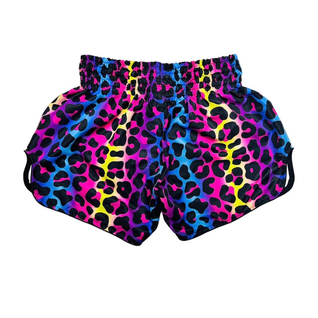 ARWUT MUAY THAI SHORTS BS4 RAINBOW LEOPARD S012-grizzshop