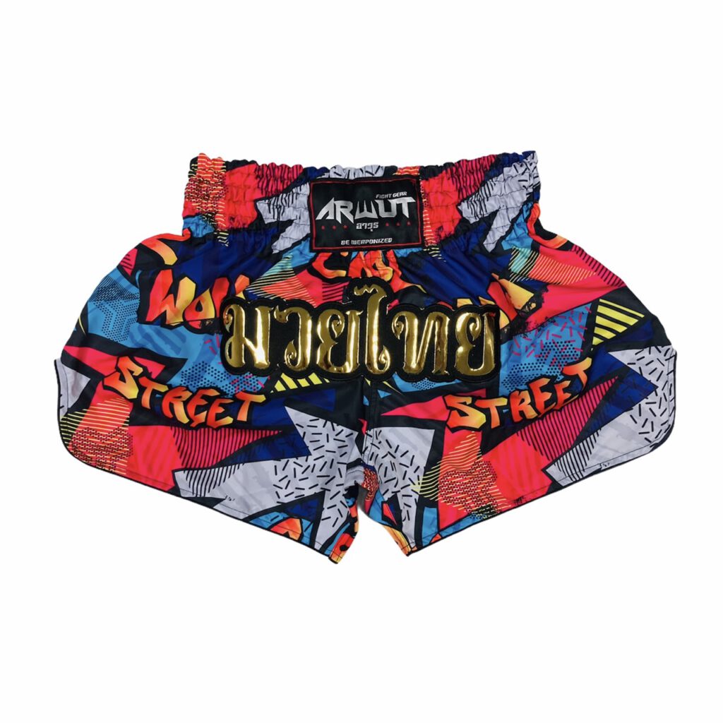 ARWUT MUAY THAI SHORTS BS4 WOW STREET S001-grizzshop