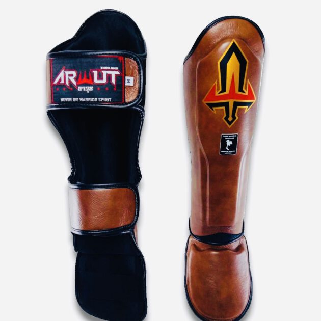 ARWUT SHIN GUARDS SG3 VINTAGE BROWN-grizzshop