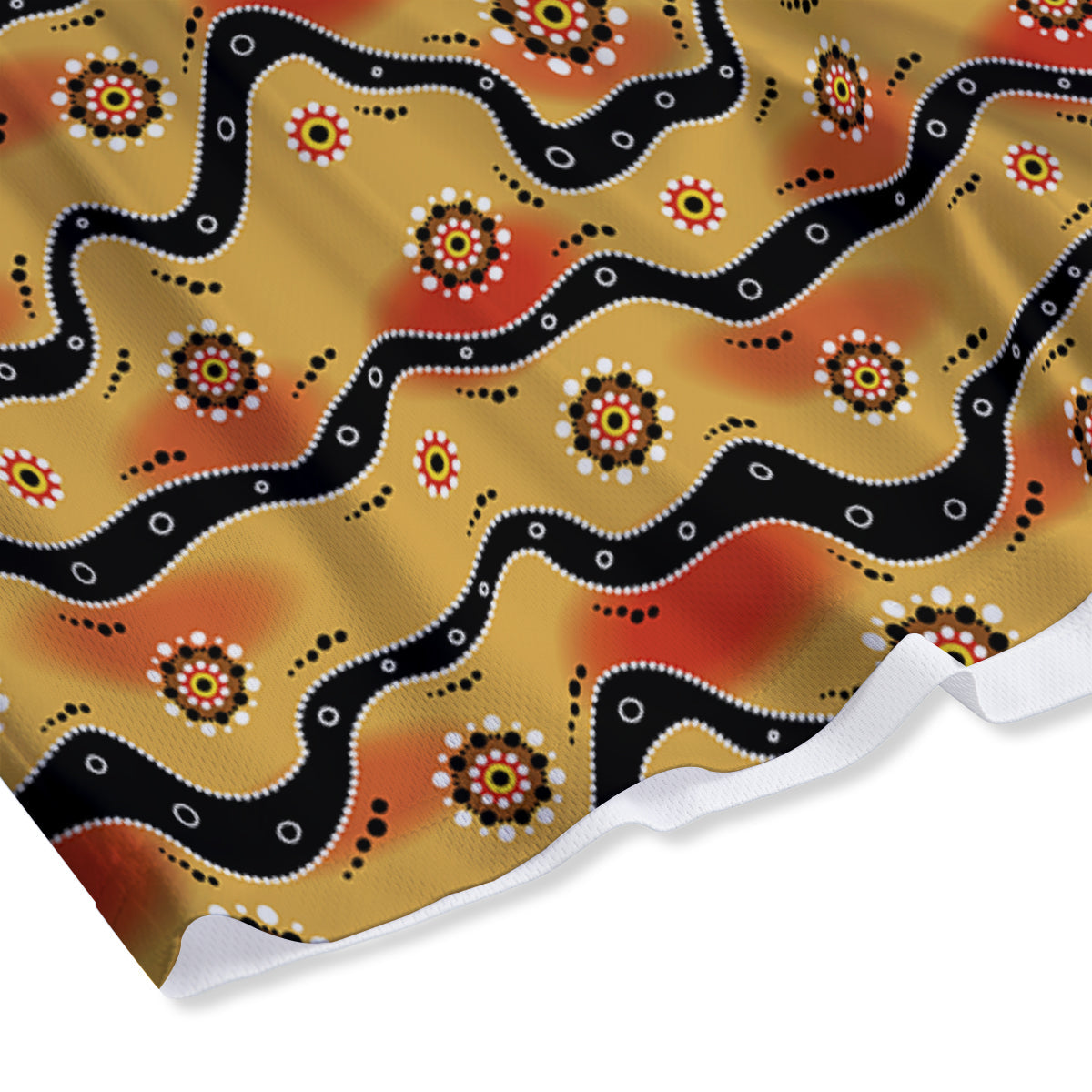 African Ethnic Girl Print Mesh Shorts