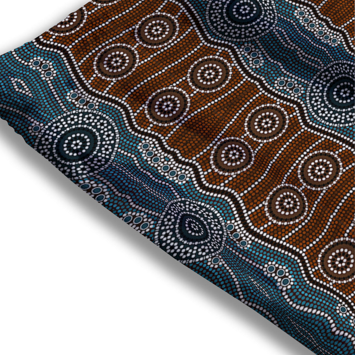 African Ethnic Green Print Mesh Shorts