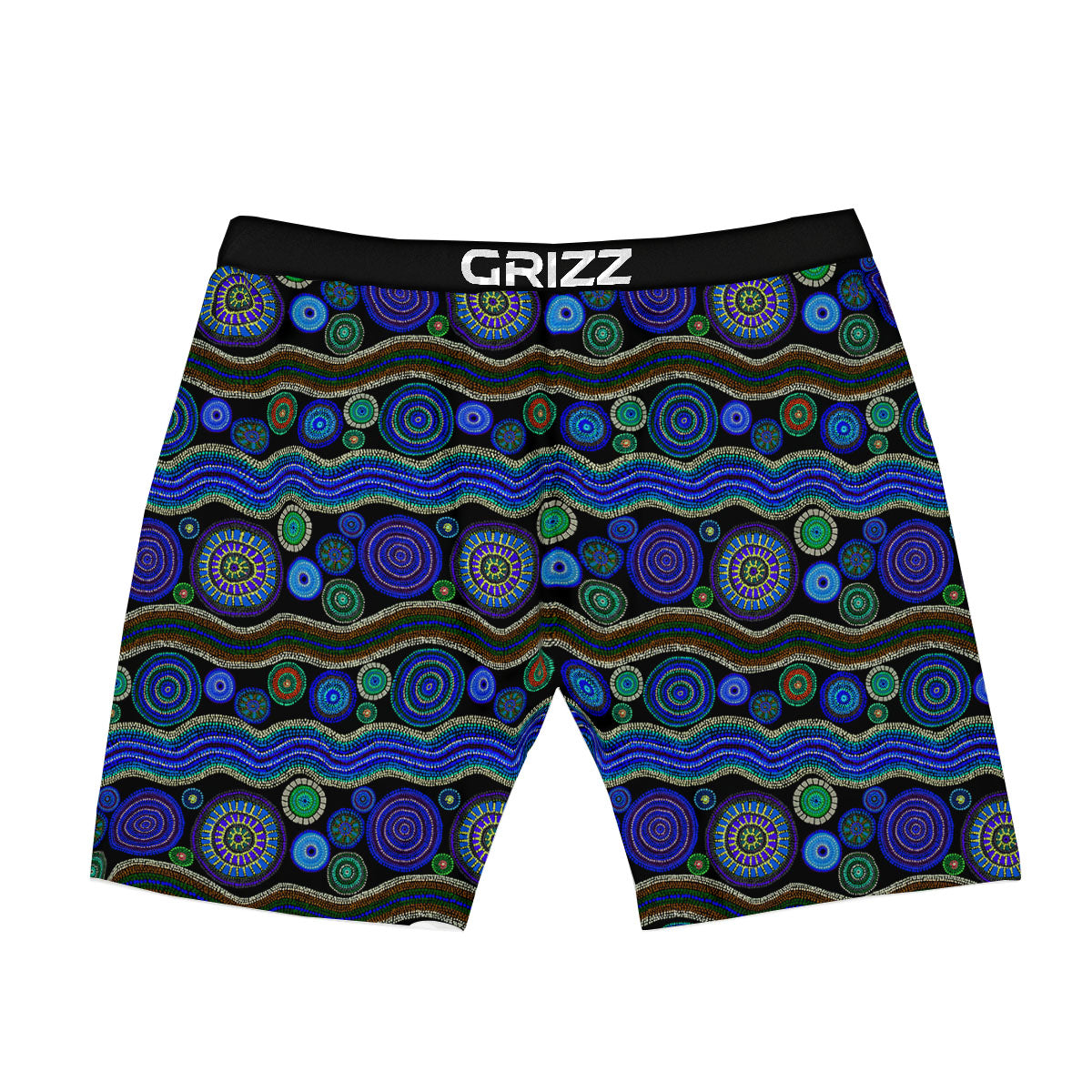 Aboriginal Dot Australian Print Boxer Briefs-grizzshop