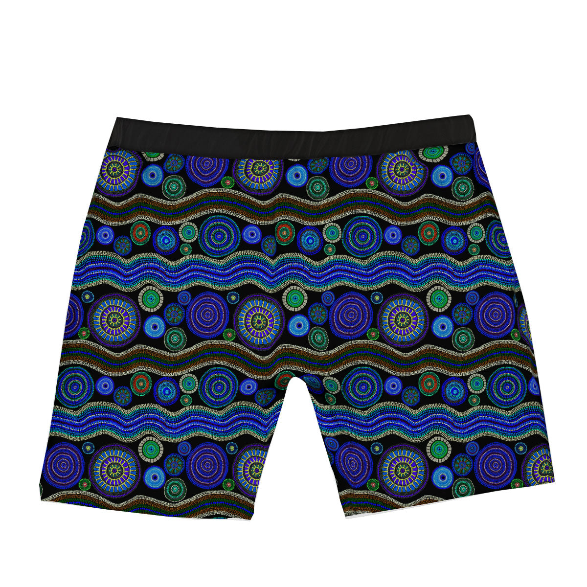 Aboriginal Dot Australian Print Boxer Briefs-grizzshop