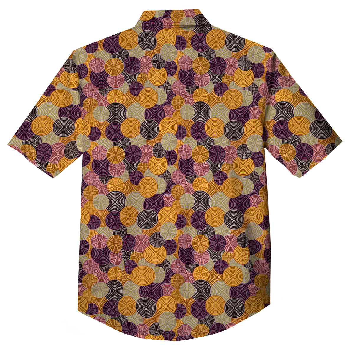 Aboriginal Dot Australian Print Pattern Button Up Shirt-grizzshop