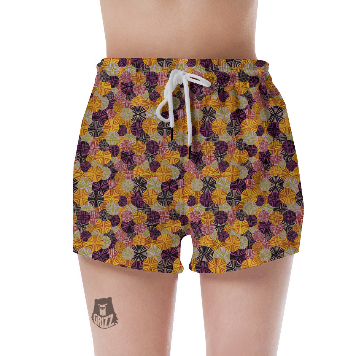 Aboriginal Dot Australian Print Pattern Women's Shorts-grizzshop