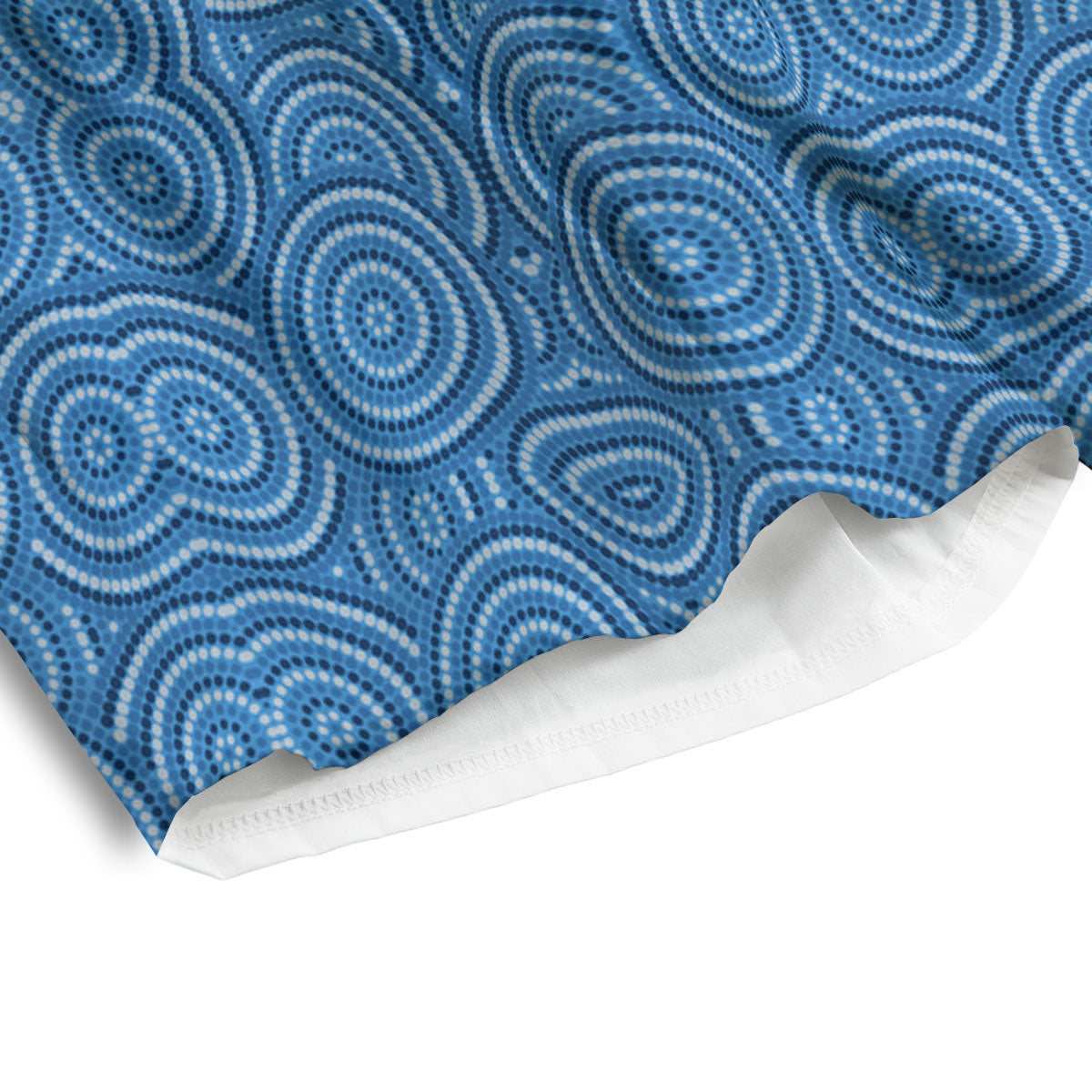 Aboriginal Dot Blue Print Pattern Men's Athletic Shorts