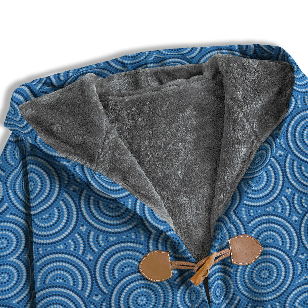 Aboriginal Dot Blue Print Pattern Men's Windbreaker Jacket-grizzshop