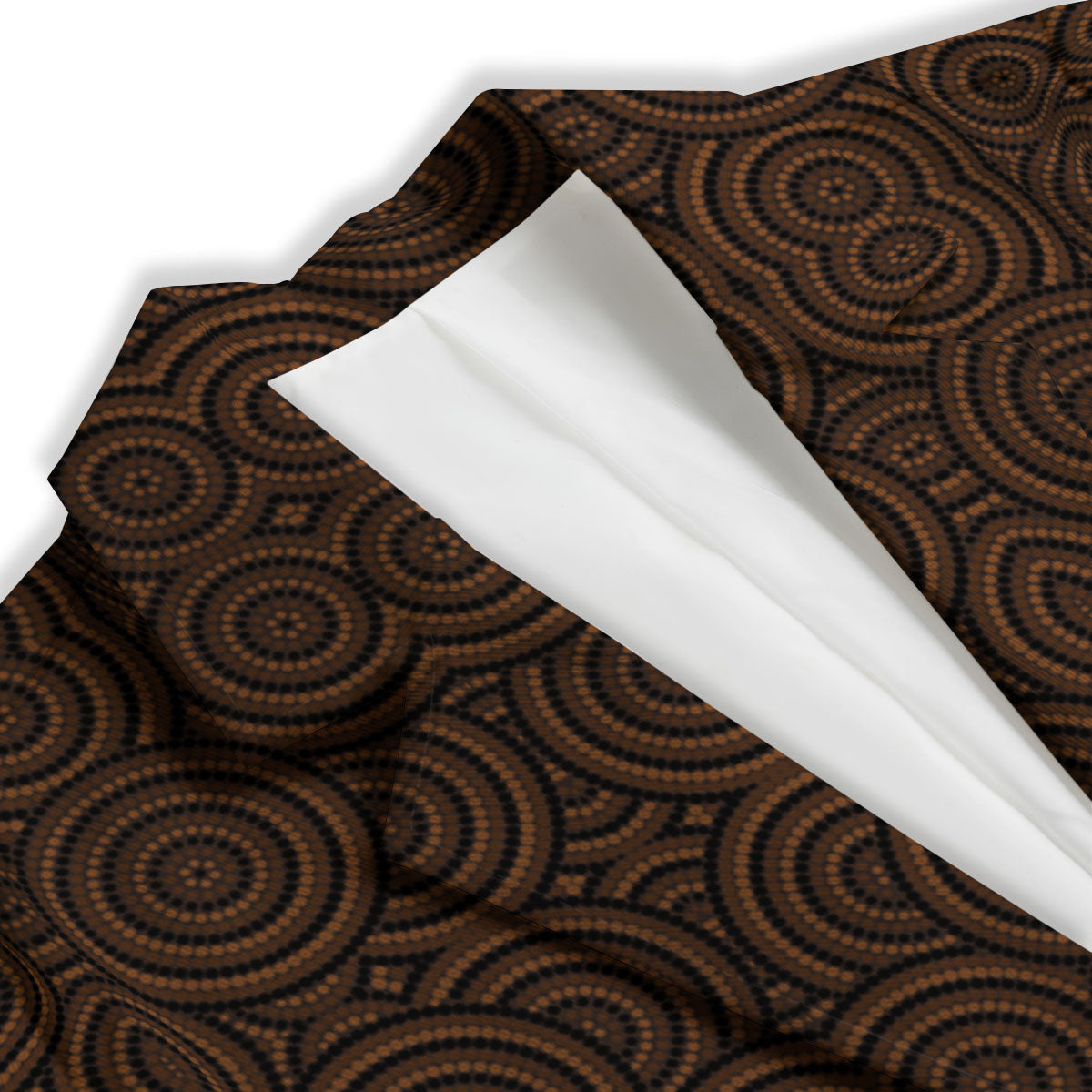 Aboriginal Dot Brown Print Pattern Women's Blazer-grizzshop