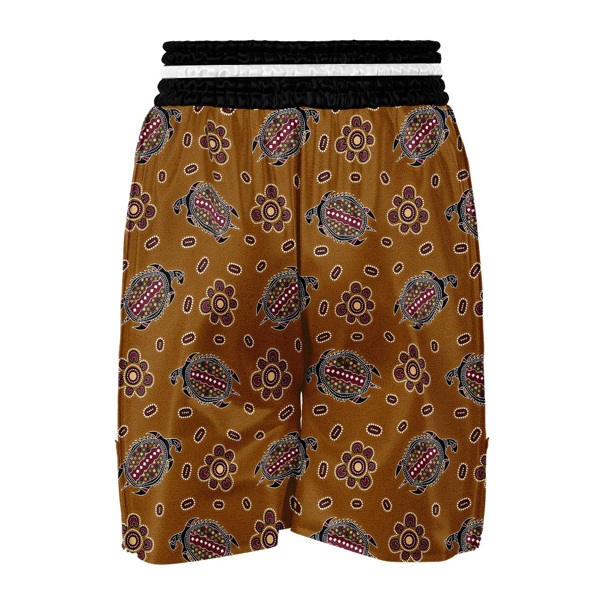 Aboriginal Turtle Boxing Shorts-grizzshop