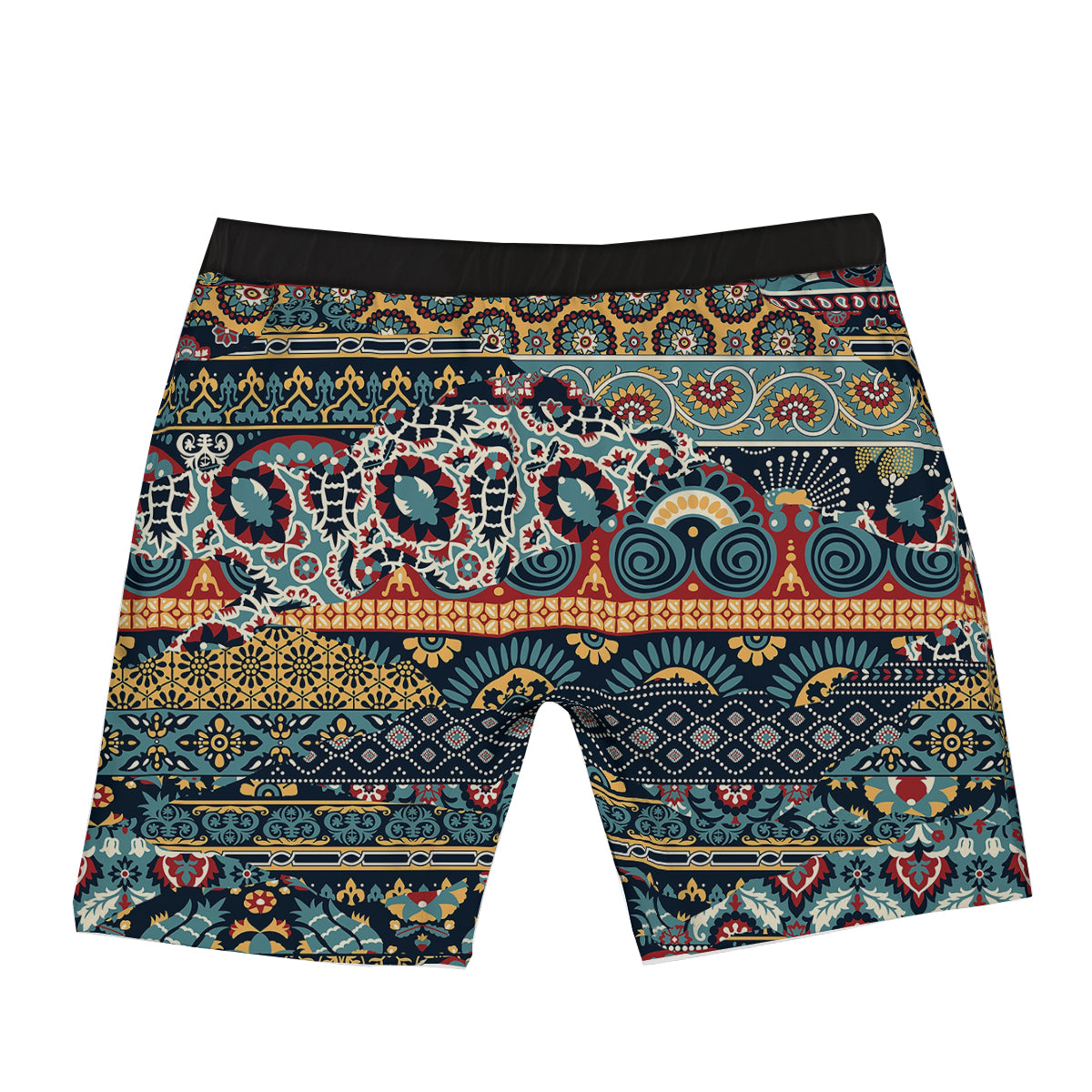 Abstract Arabian Paisley Print Boxer Briefs-grizzshop