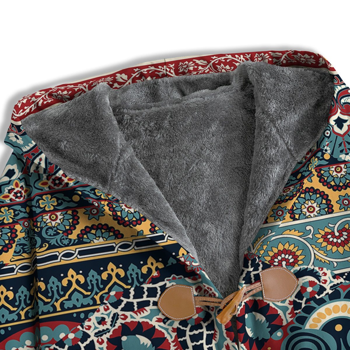 Abstract Arabian Paisley Print Men's Windbreaker Jacket-grizzshop