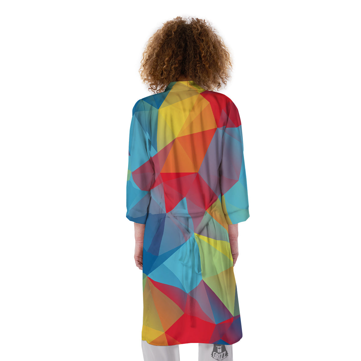 Abstract Colorful Autism Awareness Print Kimono-grizzshop