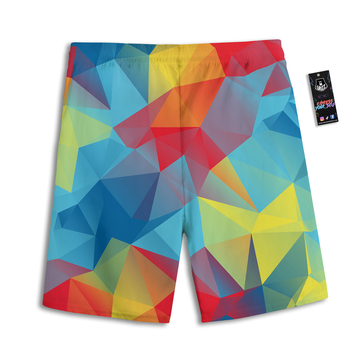Abstract Colorful Autism Awareness Print Men's Athletic Shorts