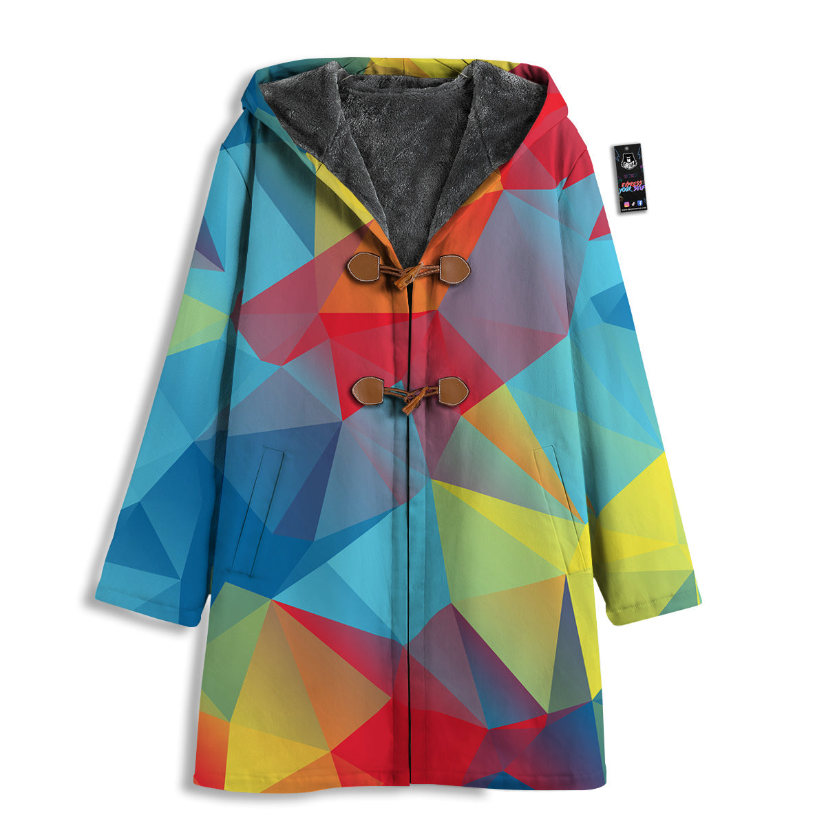 Abstract Colorful Autism Awareness Print Men's Windbreaker Jacket-grizzshop