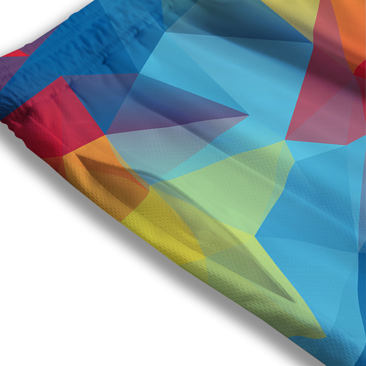 Alien Grey Striped Print Pattern Mesh Shorts