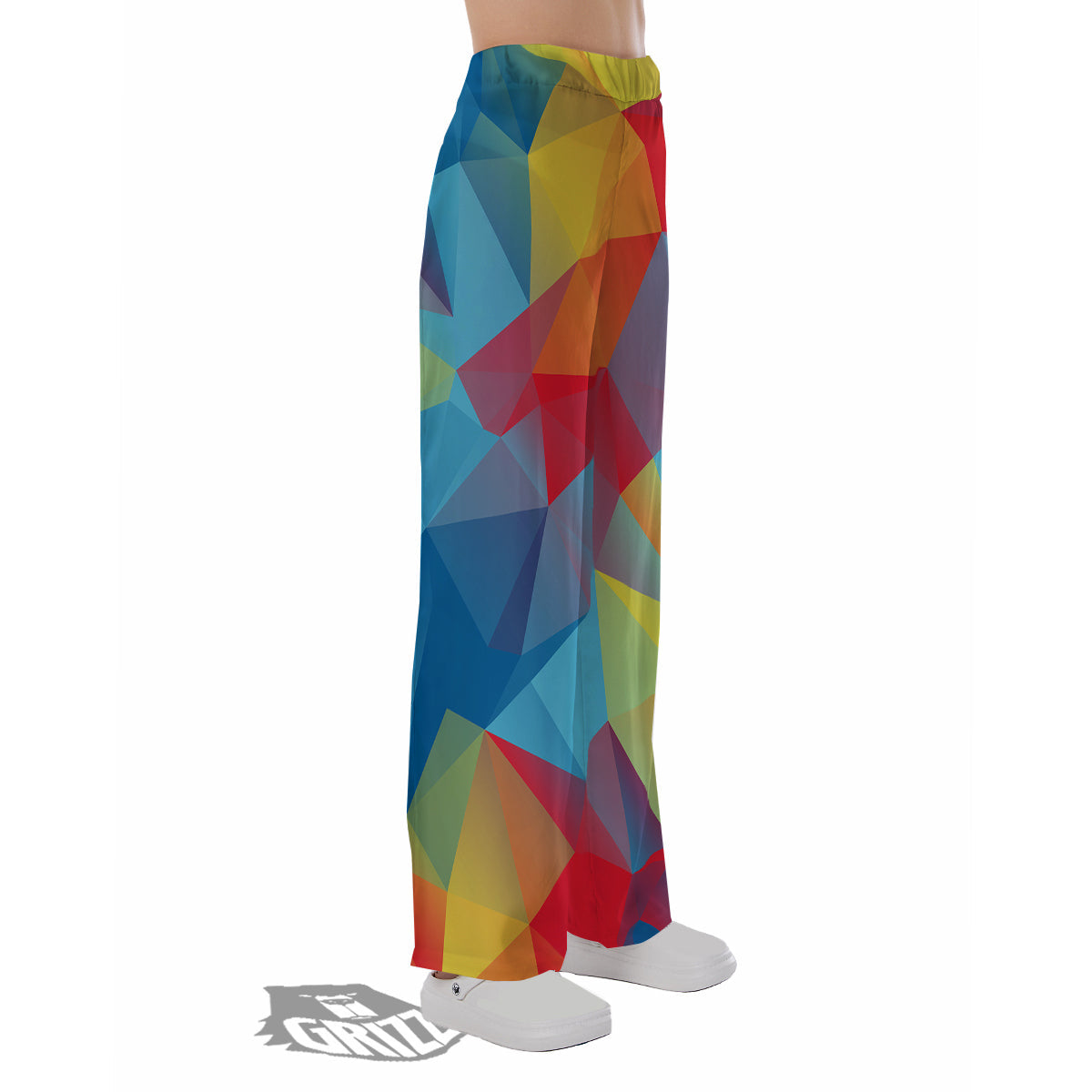 Abstract Colorful Autism Awareness Print Pajama Pants-grizzshop
