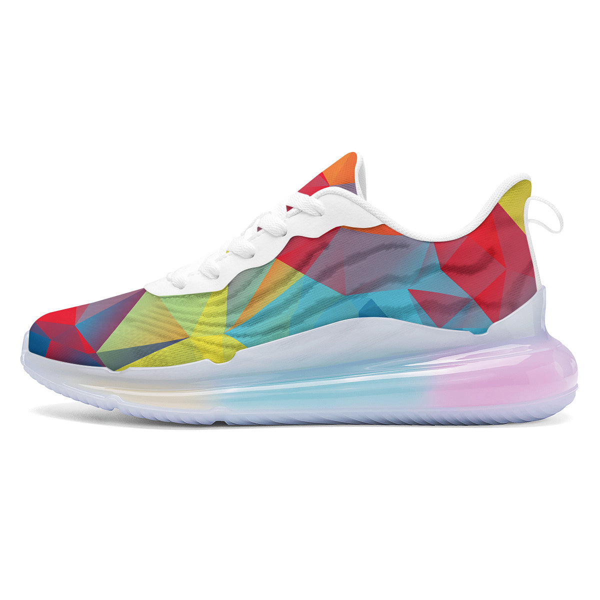 Abstract Colorful Autism Awareness Print Running Sneakers-grizzshop