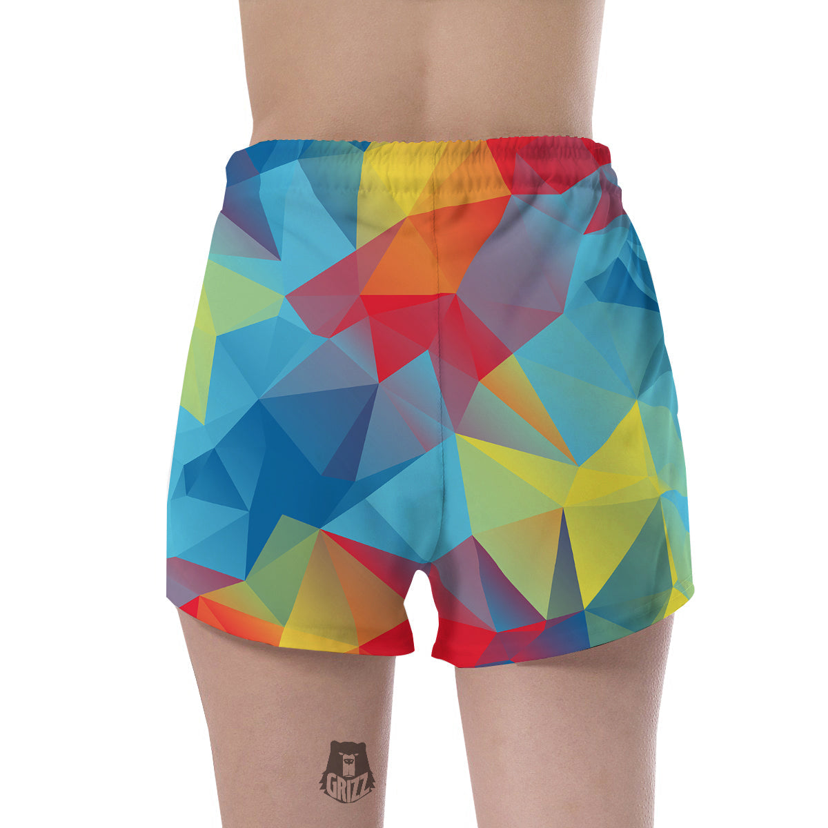 Abstract Colorful Autism Awareness Print Women's Shorts-grizzshop