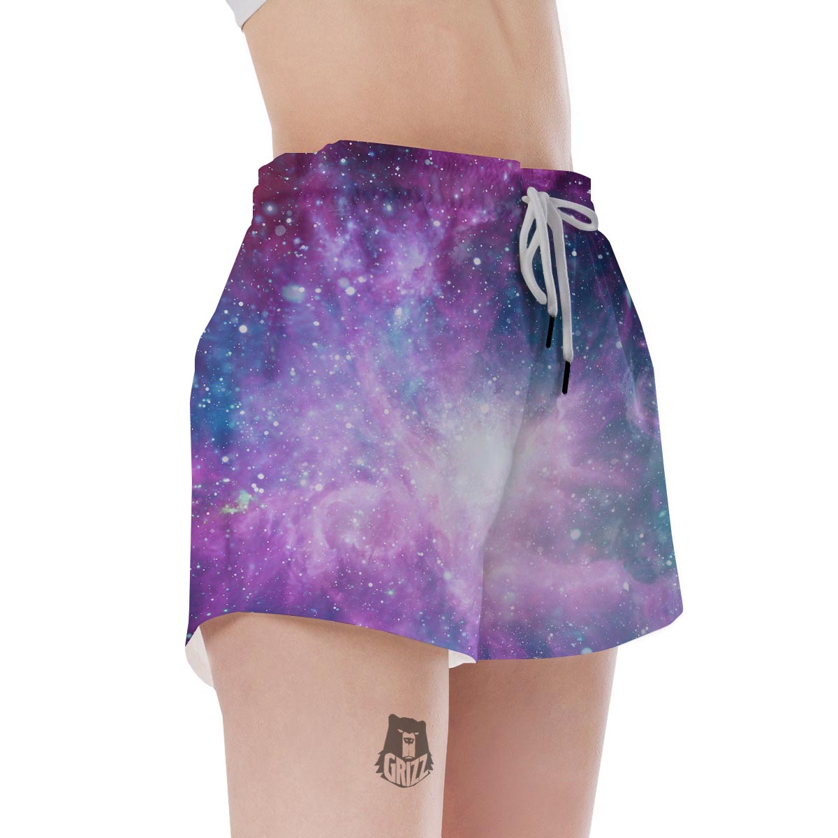 Abstract Galaxy Space Women's Shorts-grizzshop