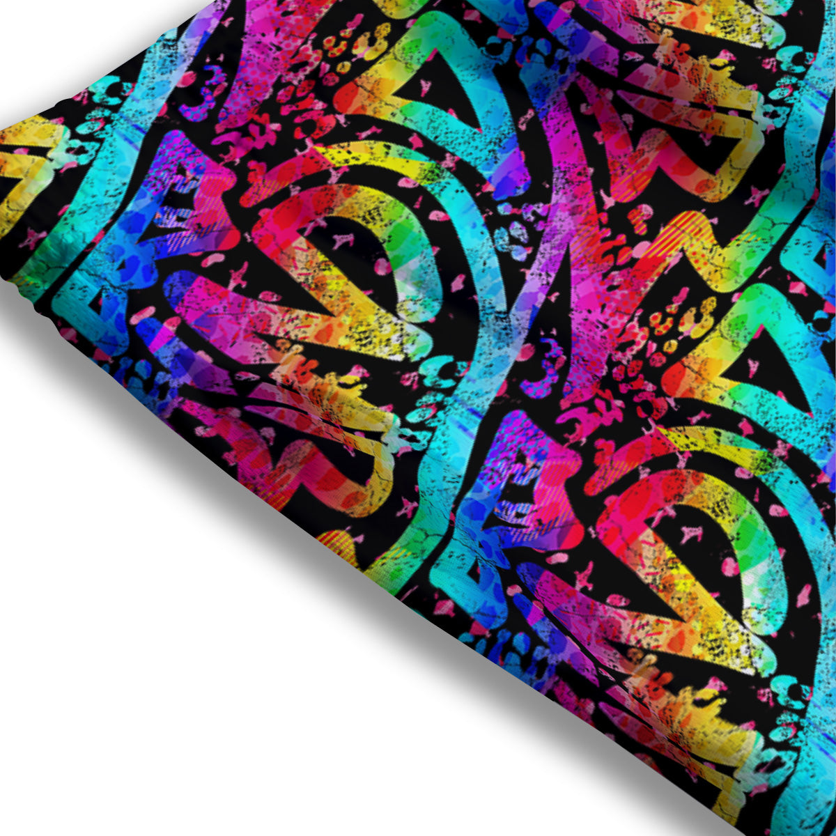 All Seeing Eye Gold Print Mesh Shorts