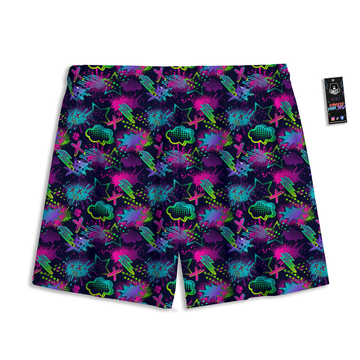 American Eagle Denim Print Pattern Mesh Shorts