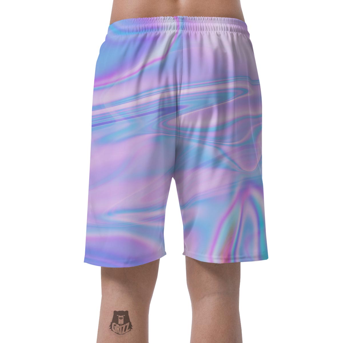 Abstract Holographic Men's Shorts-grizzshop