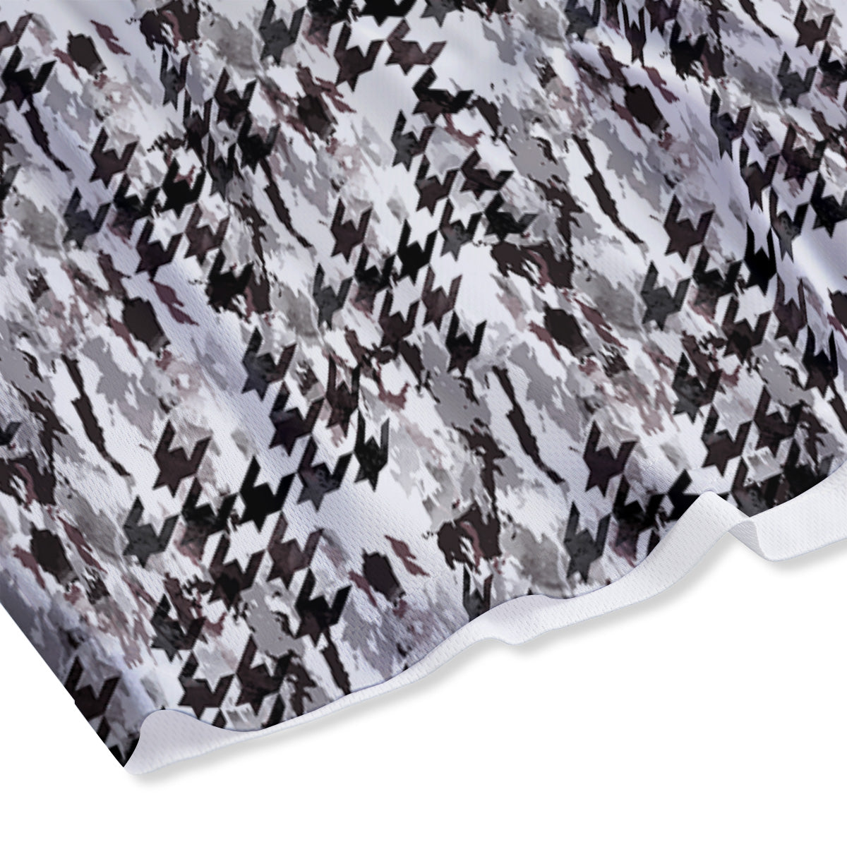 Argyle Black And Grey Print Pattern Mesh Shorts