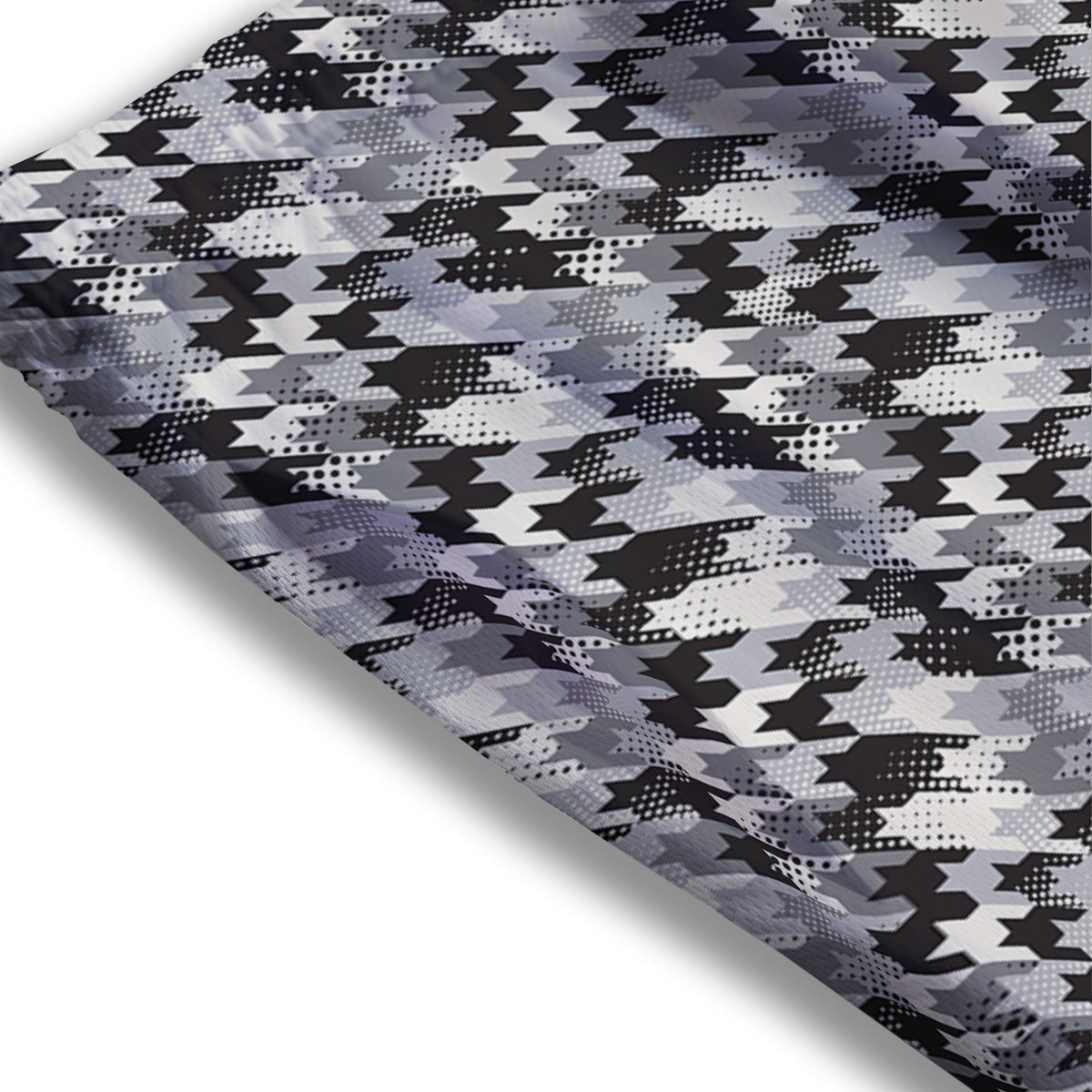Argyle Dark Grey Print Pattern Mesh Shorts