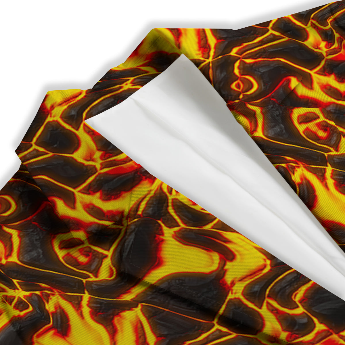 Abstract Lava And Fire Texture Print Women's Blazer-grizzshop