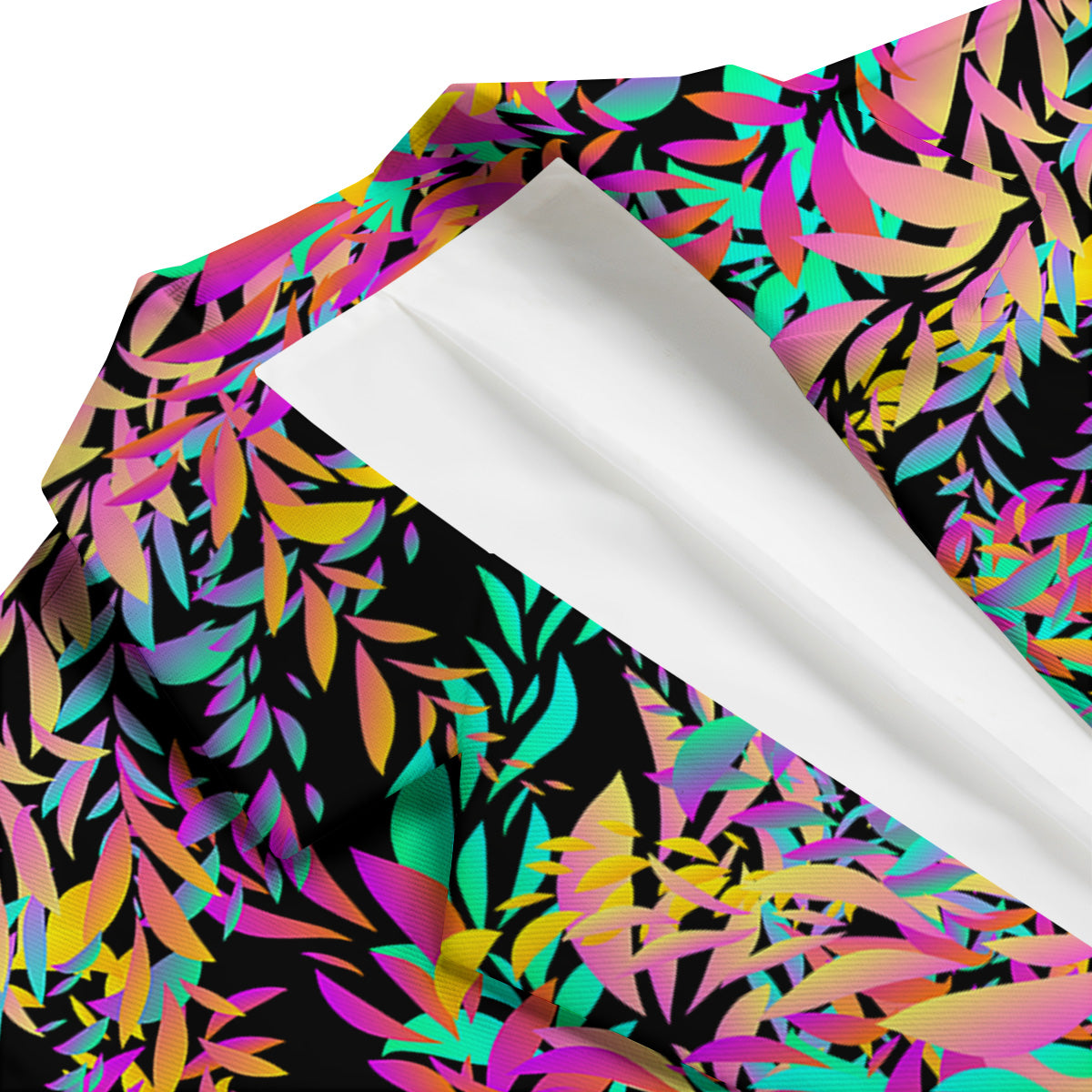 Abstract Leaf Neon Print Pattern Men's Blazer-grizzshop