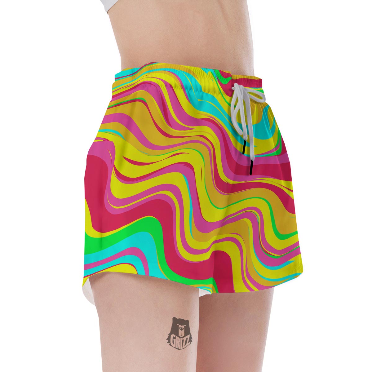 Abstract Paint Women's Shorts-grizzshop