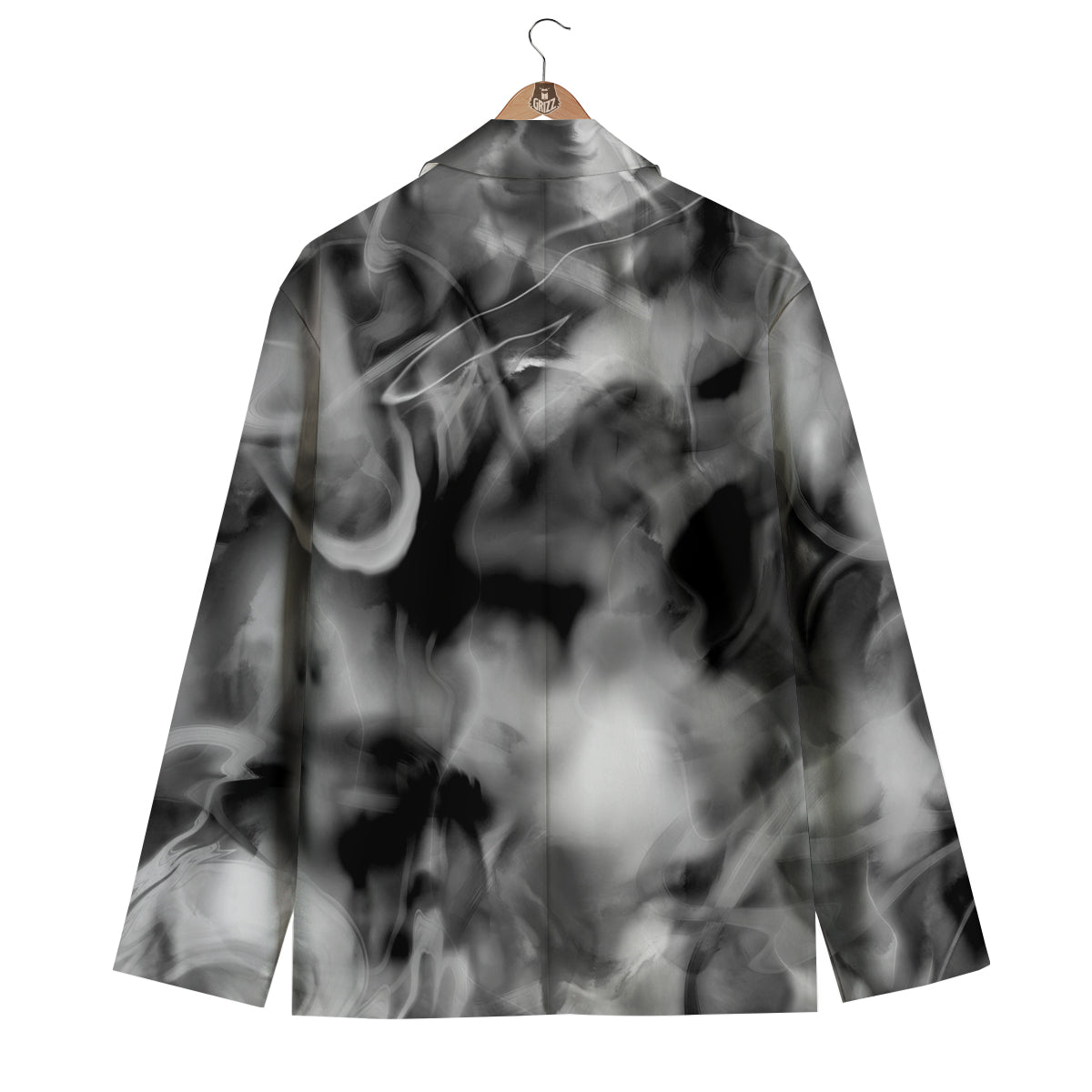 Abstract Psychedelic Liquid Smoke Print Men's Blazer-grizzshop