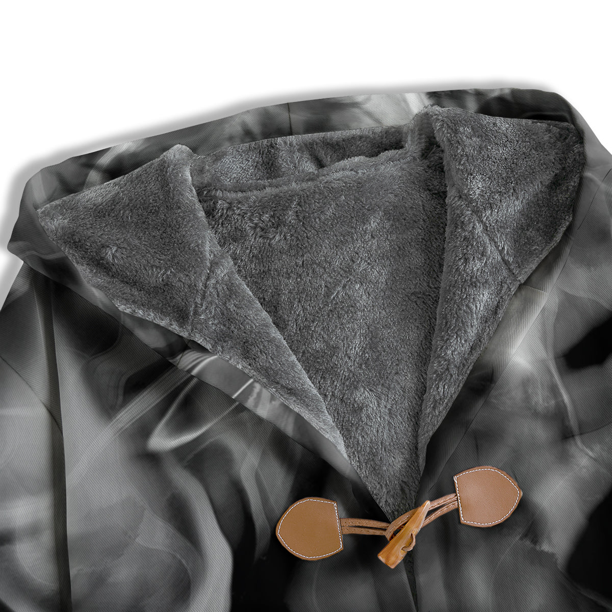 Abstract Psychedelic Liquid Smoke Print Men's Windbreaker Jacket-grizzshop