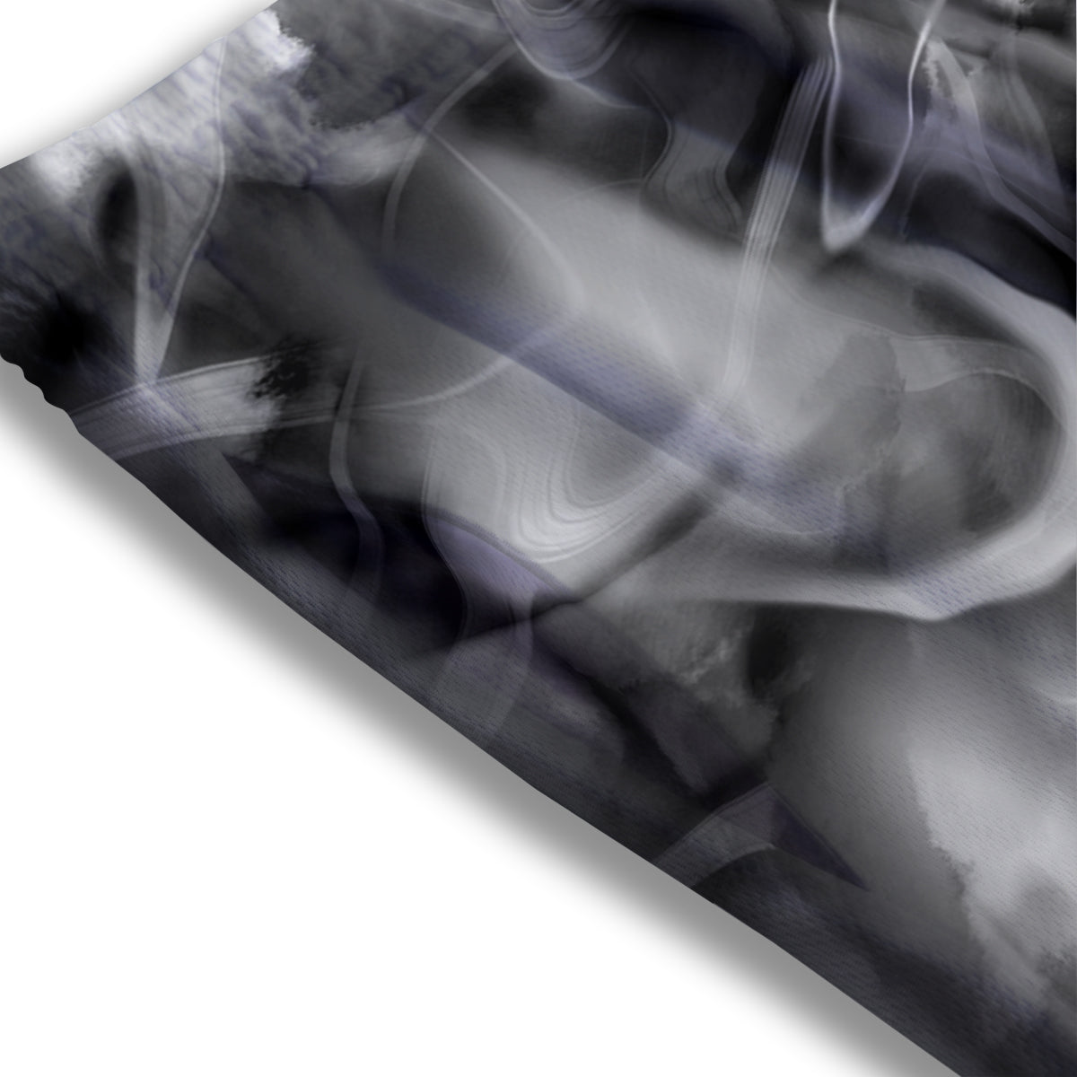 Aztec White And Grey Print Pattern Mesh Shorts