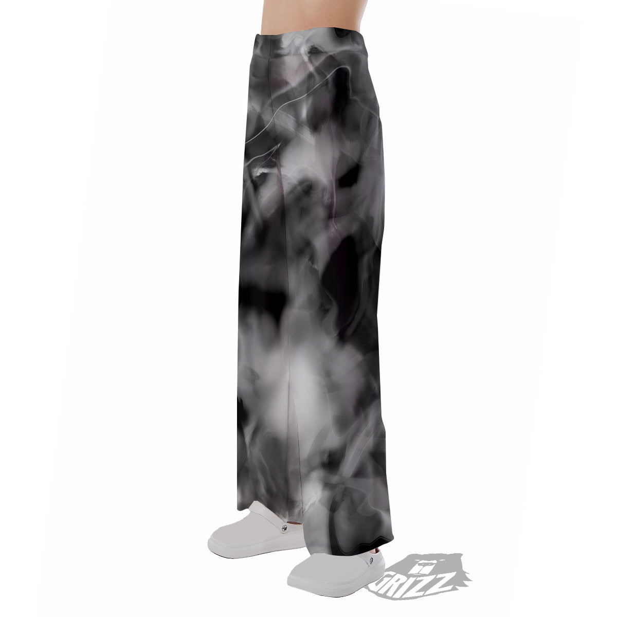 Abstract Psychedelic Liquid Smoke Print Pajama Pants-grizzshop