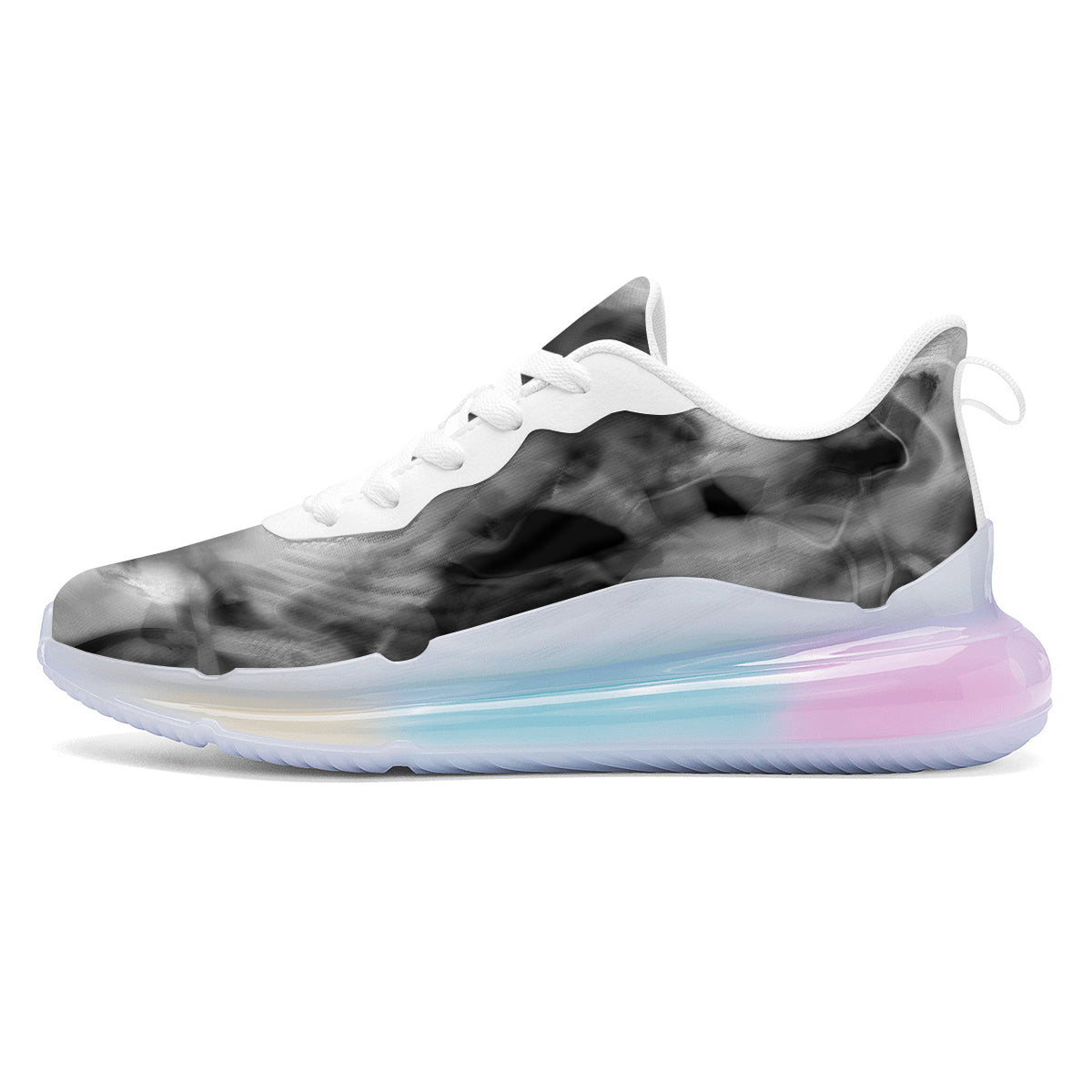 Abstract Psychedelic Liquid Smoke Print Running Sneakers-grizzshop